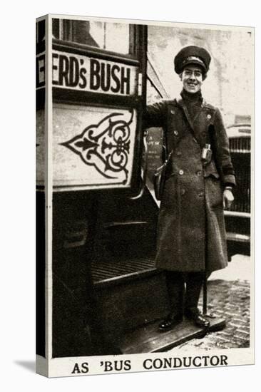 Woman Bus Conductor During WWI-null-Stretched Canvas
