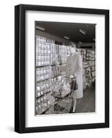 Woman Buying Food in Grocery Store-Philip Gendreau-Framed Photographic Print