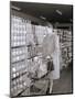 Woman Buying Food in Grocery Store-Philip Gendreau-Mounted Photographic Print