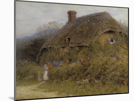 Woman by a Cottage Gate-Helen Allingham-Mounted Giclee Print