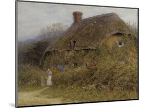 Woman by a Cottage Gate-Helen Allingham-Mounted Giclee Print