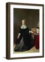 Woman by a Virginal-Godaert Kamper-Framed Giclee Print