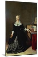 Woman by a Virginal-Godaert Kamper-Mounted Giclee Print