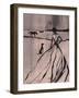 Woman by the Lake-Andreas Magnusson-Framed Photographic Print