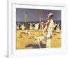 Woman By the Sea-Francois Flameng-Framed Premium Giclee Print