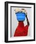 Woman Carrying a Bowl on Her Head, Saint Louis, Senegal, West Africa, Africa-Godong-Framed Photographic Print