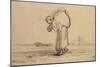 Woman Carrying a Sack on Her Back-Jean-Francois Millet-Mounted Giclee Print