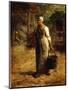 Woman Carrying Firewood and a Pail, C.1858-60-Jean-François Millet-Mounted Giclee Print