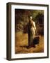 Woman Carrying Firewood and a Pail, C.1858-60-Jean-François Millet-Framed Giclee Print