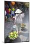 Woman Carrying Fruit Along Street, Hoi An, Quang Nam, Vietnam, Indochina, Southeast Asia, Asia-Ian Trower-Mounted Photographic Print