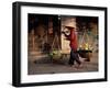 Woman Carrying Fruit and Vegetables, Hoi An, Central Vietnam, Vietnam, Indochina, Southeast Asia-Gavin Hellier-Framed Photographic Print