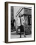 Woman Carrying Portable Television Set Which Operates Indoors or Outdoors-George Skadding-Framed Photographic Print