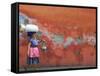 Woman Carrying Sack, Antigua, Guatemala-Keren Su-Framed Stretched Canvas