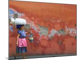 Woman Carrying Sack, Antigua, Guatemala-Keren Su-Mounted Photographic Print