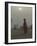 Woman Carrying Water Jar in Sand Storm, Thar Desert, Rajasthan, India-Keren Su-Framed Photographic Print