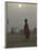 Woman Carrying Water Jar in Sand Storm, Thar Desert, Rajasthan, India-Keren Su-Framed Photographic Print