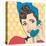 Woman Chatting on the Phone, Pop Art Illustration-Eva Andreea-Stretched Canvas