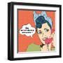 Woman Chatting on the Phone, Pop Art Illustration-Eva Andreea-Framed Art Print