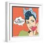 Woman Chatting on the Phone, Pop Art Illustration-Eva Andreea-Framed Art Print