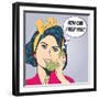 Woman Chatting on the Phone, Pop Art Illustration-Eva Andreea-Framed Art Print