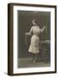Woman Cinching Corset-null-Framed Art Print