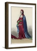 Woman Circa 1370-Eugenie Cazal-Framed Art Print