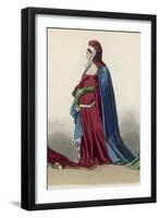 Woman Circa 1370-Eugenie Cazal-Framed Art Print