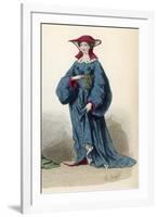 Woman Circa 1390-Eugenie Cazal-Framed Art Print