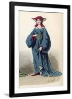 Woman Circa 1390-Eugenie Cazal-Framed Art Print