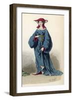 Woman Circa 1390-Eugenie Cazal-Framed Art Print