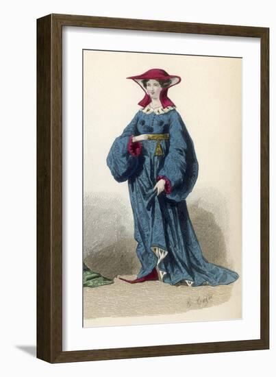 Woman Circa 1390-Eugenie Cazal-Framed Art Print