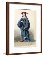 Woman Circa 1390-Eugenie Cazal-Framed Art Print