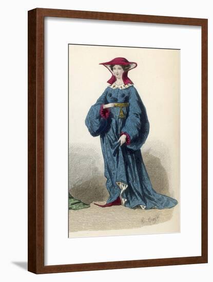 Woman Circa 1390-Eugenie Cazal-Framed Art Print