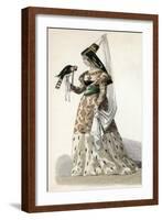 Woman Circa 1410-Eugenie Cazal-Framed Art Print