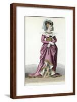 Woman Circa 1430-Eugenie Cazal-Framed Art Print