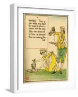 Woman Cleanses Herself With A Ewer Of Water-Walter Crane-Framed Art Print