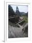 Woman Climbing Stairs at Mayan Archaeological Site, Tikalguatemala, Central America-Colin Brynn-Framed Photographic Print