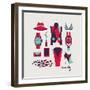 Woman Clothes And Accessories-yemelianova-Framed Premium Giclee Print