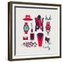 Woman Clothes And Accessories-yemelianova-Framed Premium Giclee Print