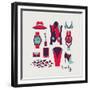 Woman Clothes And Accessories-yemelianova-Framed Premium Giclee Print