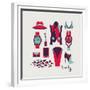 Woman Clothes And Accessories-yemelianova-Framed Premium Giclee Print