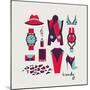 Woman Clothes And Accessories-yemelianova-Mounted Premium Giclee Print