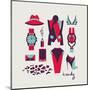 Woman Clothes And Accessories-yemelianova-Mounted Art Print