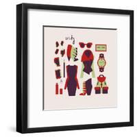 Woman Clothes And Accessories-yemelianova-Framed Art Print