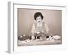 Woman Coloring Eaaster Eggs/Egg on Spoon-Philip Gendreau-Framed Photographic Print