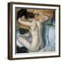 Woman Combing Her Hair, 1886-Edgar Degas-Framed Giclee Print