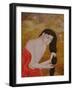 Woman Combing Her Hair, 1999-Patricia O'Brien-Framed Giclee Print