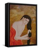 Woman Combing Her Hair, 1999-Patricia O'Brien-Framed Stretched Canvas