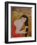 Woman Combing Her Hair, 1999-Patricia O'Brien-Framed Giclee Print