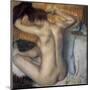 Woman Combing Her Hair-Edgar Degas-Mounted Art Print